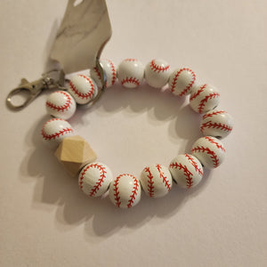 187 - Baseball Wristlet