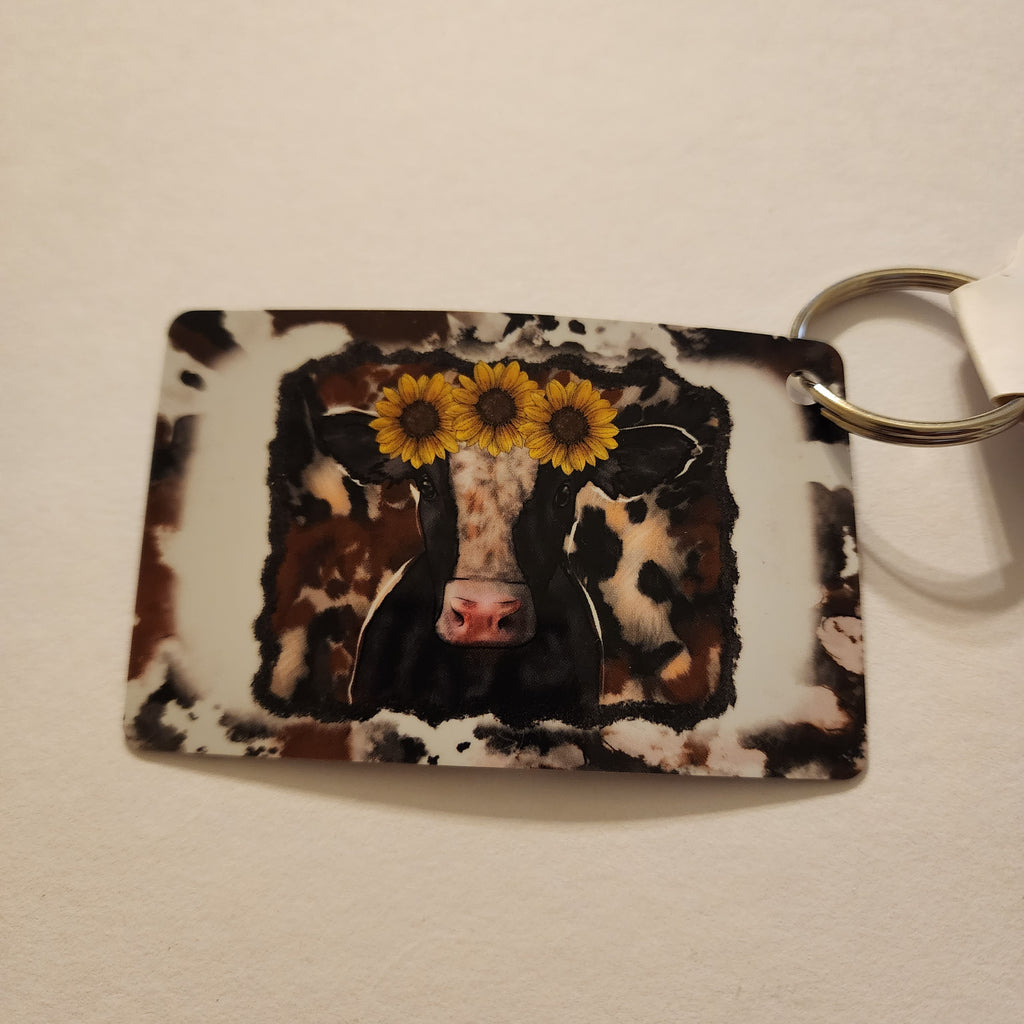 192 - Sunflower Cow Card