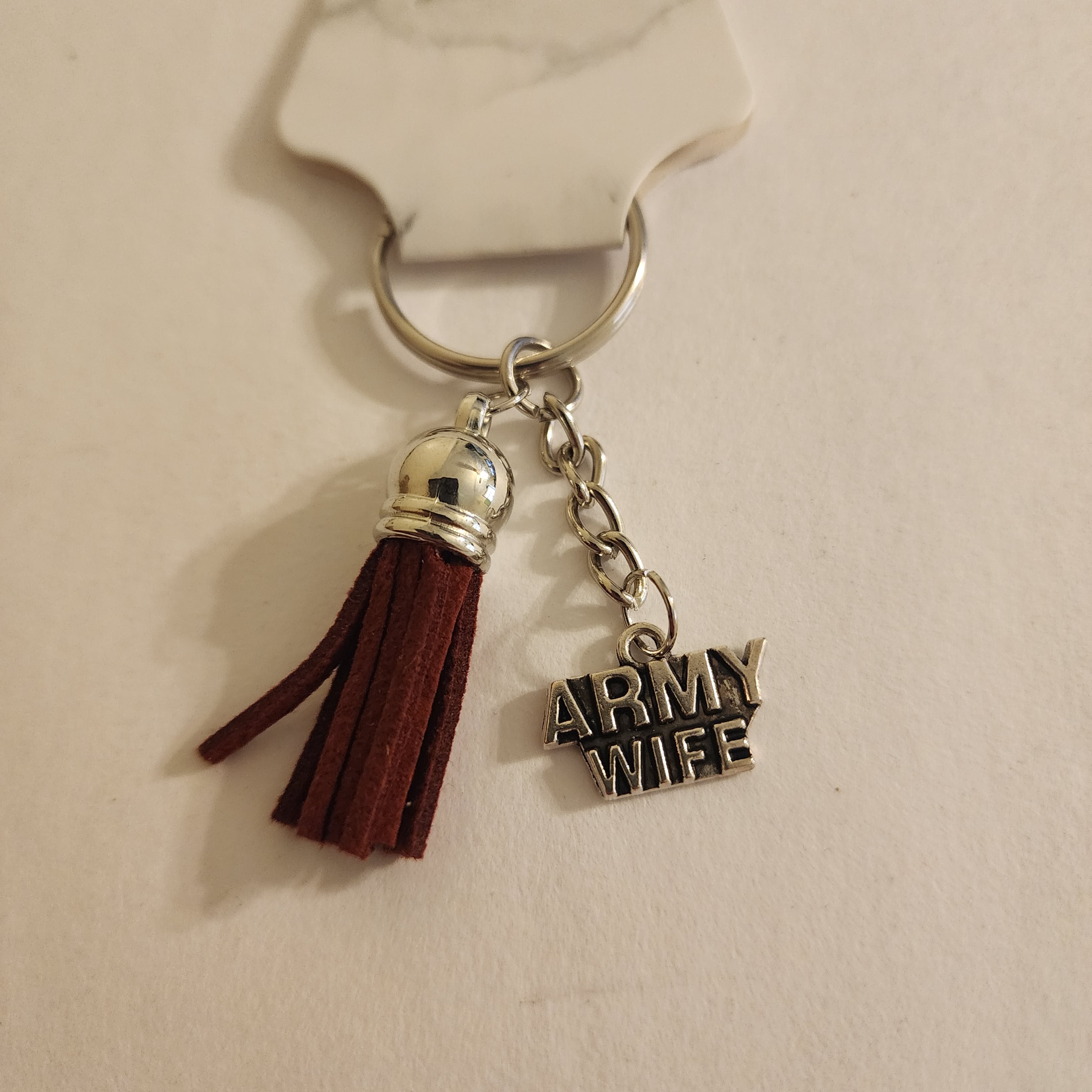 210 - Military Tasseled Keychain