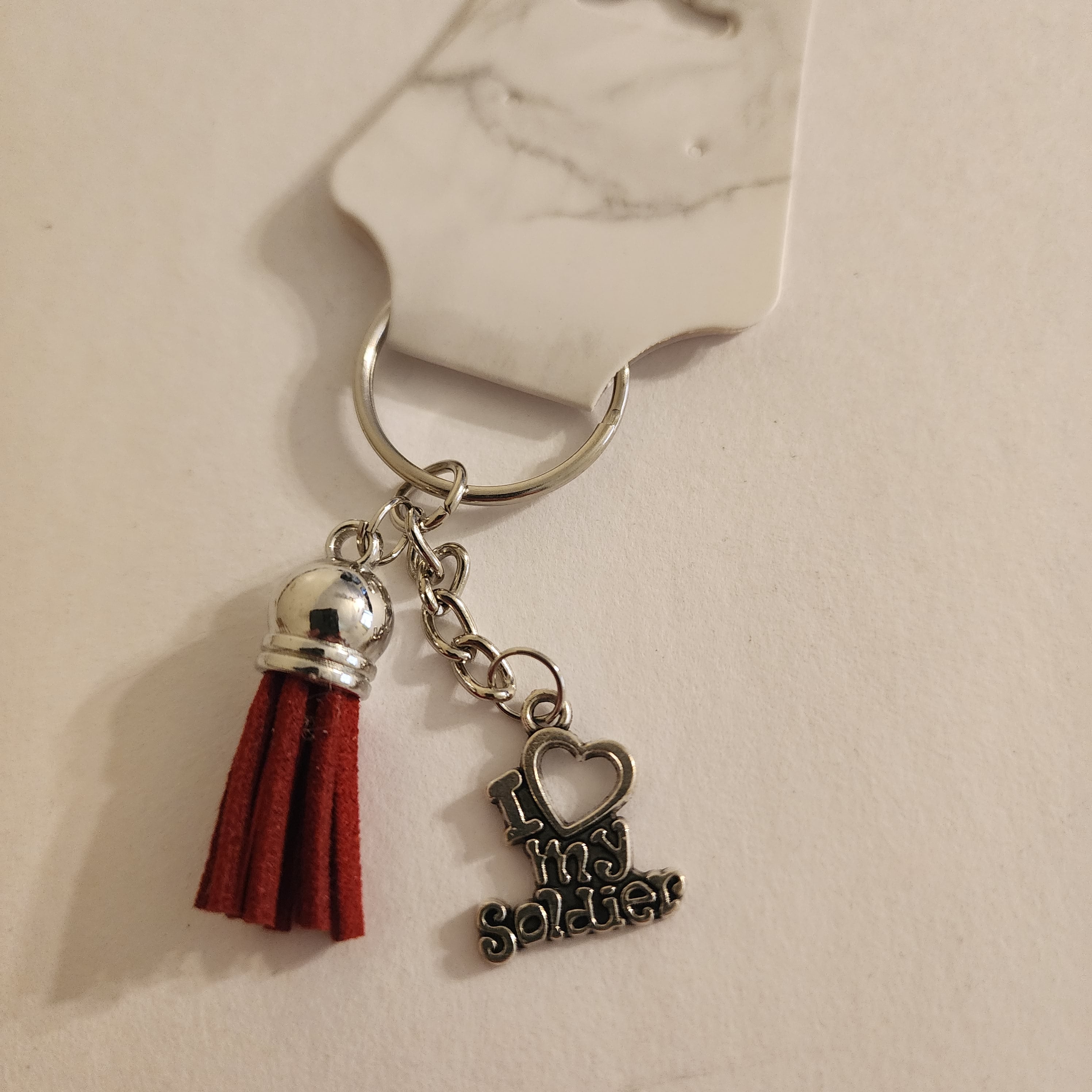 210 - Military Tasseled Keychain