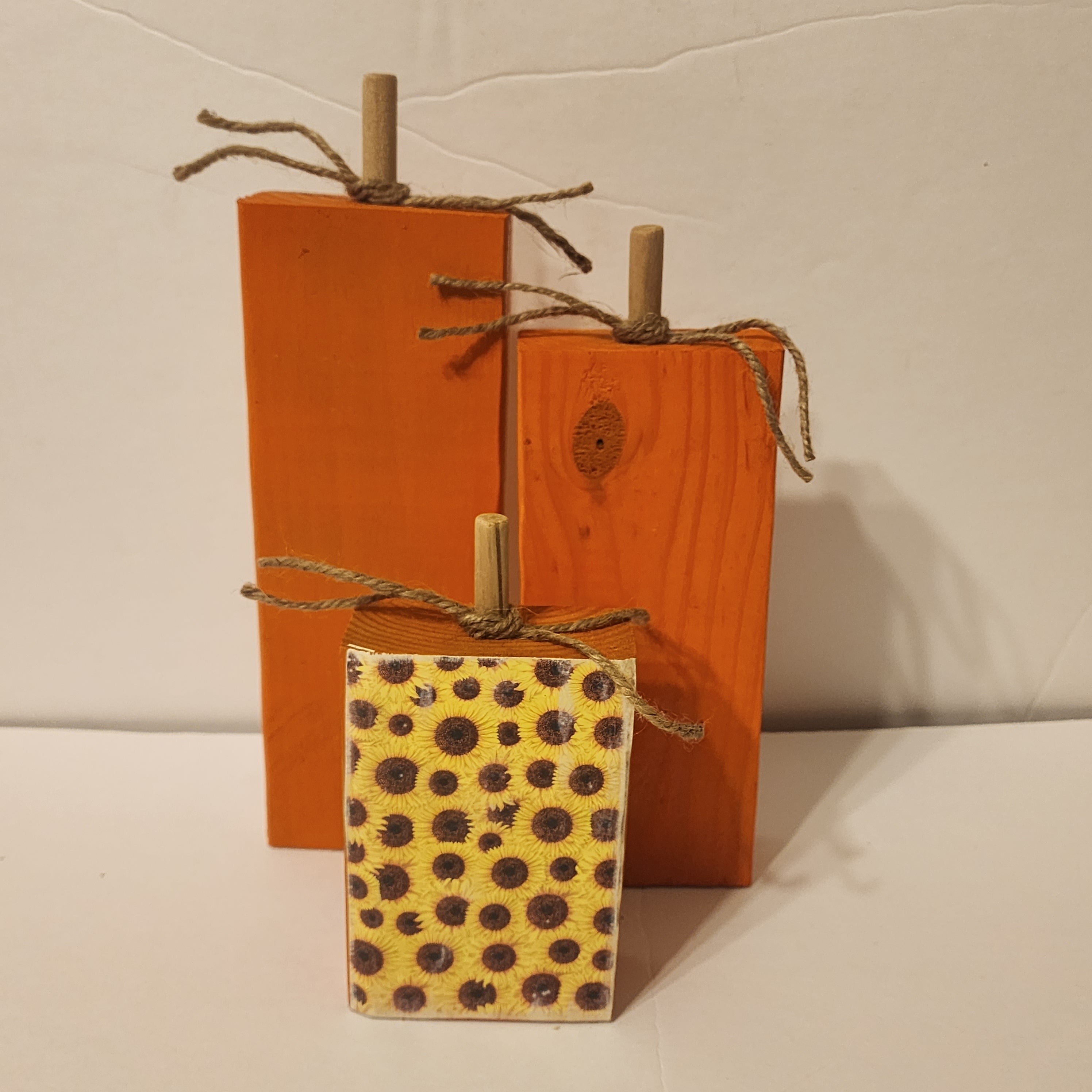 3 Piece Pumpkin Block Set