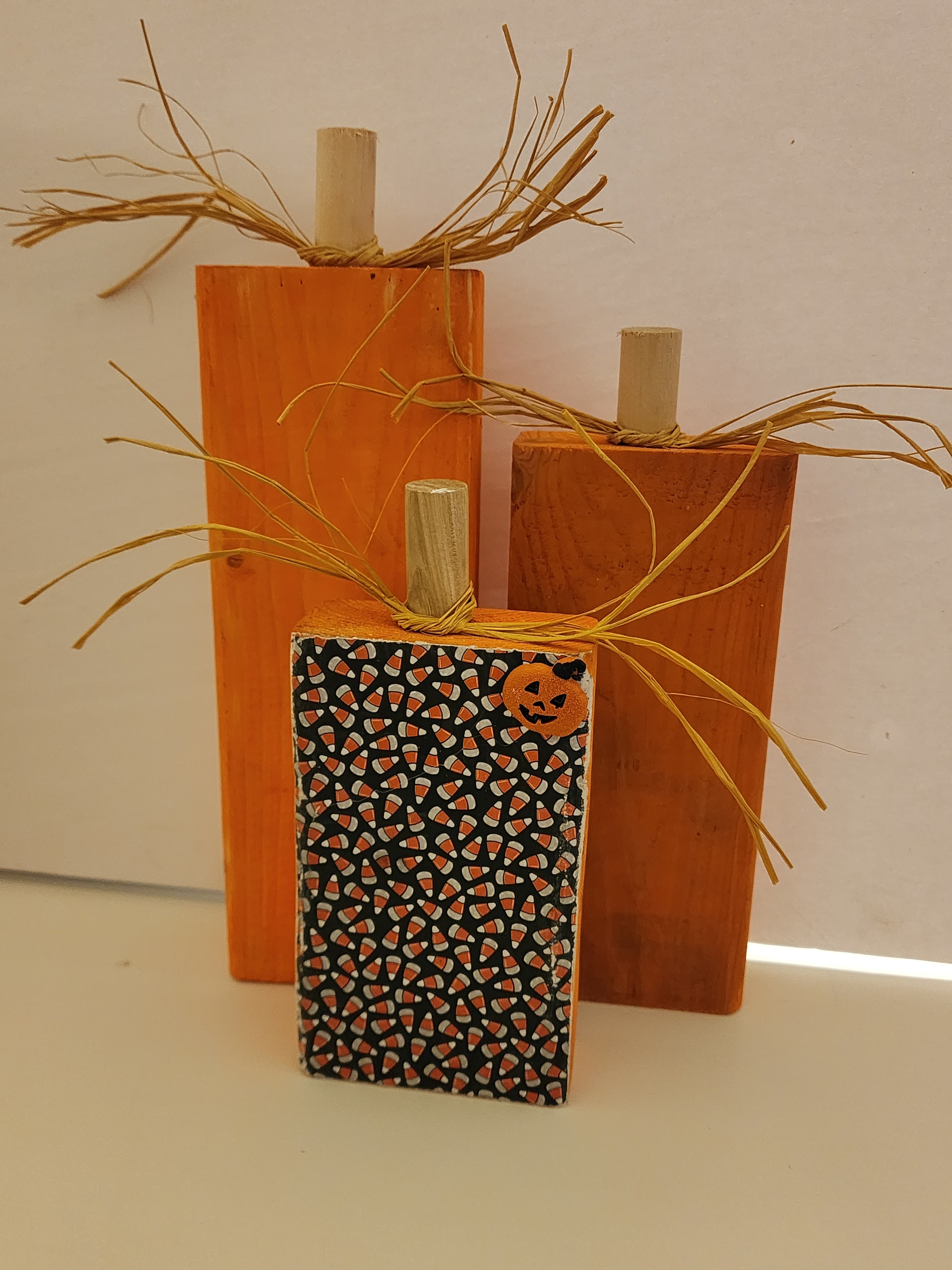 3 Piece Pumpkin Block Set