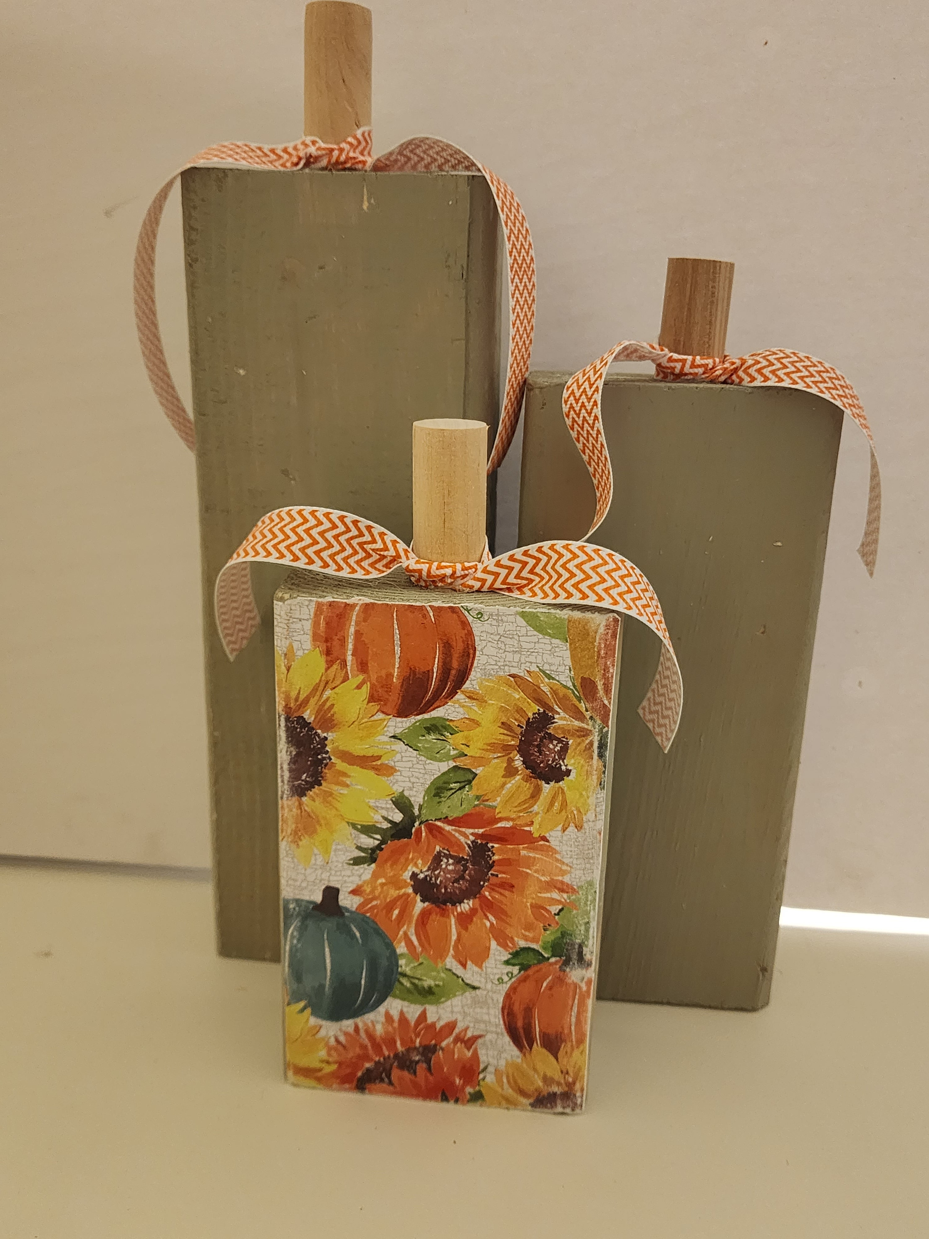 3 Piece Pumpkin Block Set