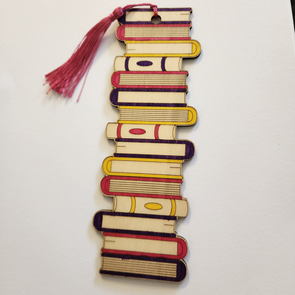 1000- Stacked Books Bookmark