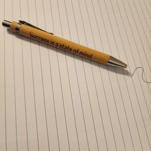 Engraved Inspirational Wooden Pen