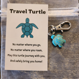 186 - Travel Turtle Story Keychain