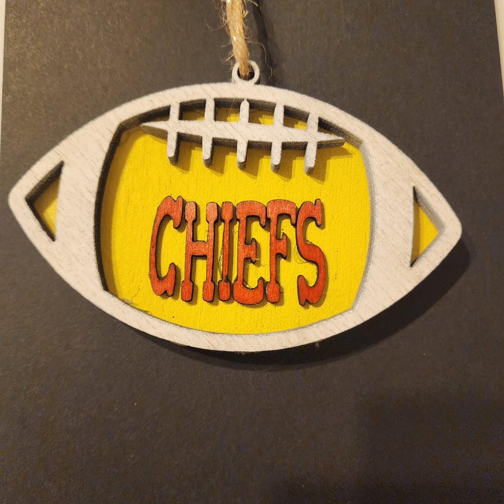 564 - Football Faves Wooden Ornament