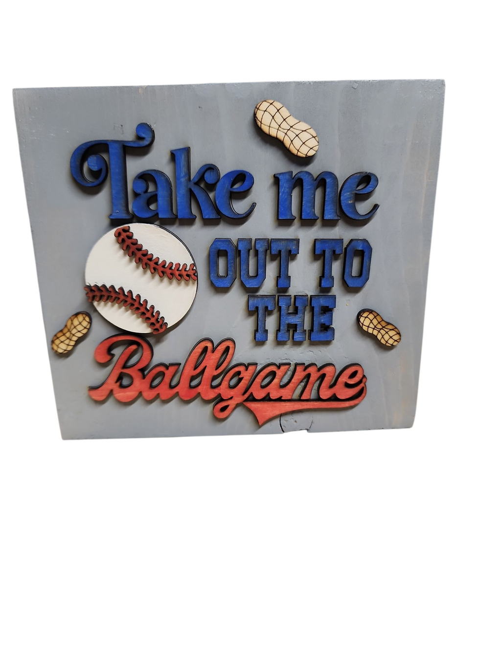 Take Me Out to the Ballgame 5x5 Block