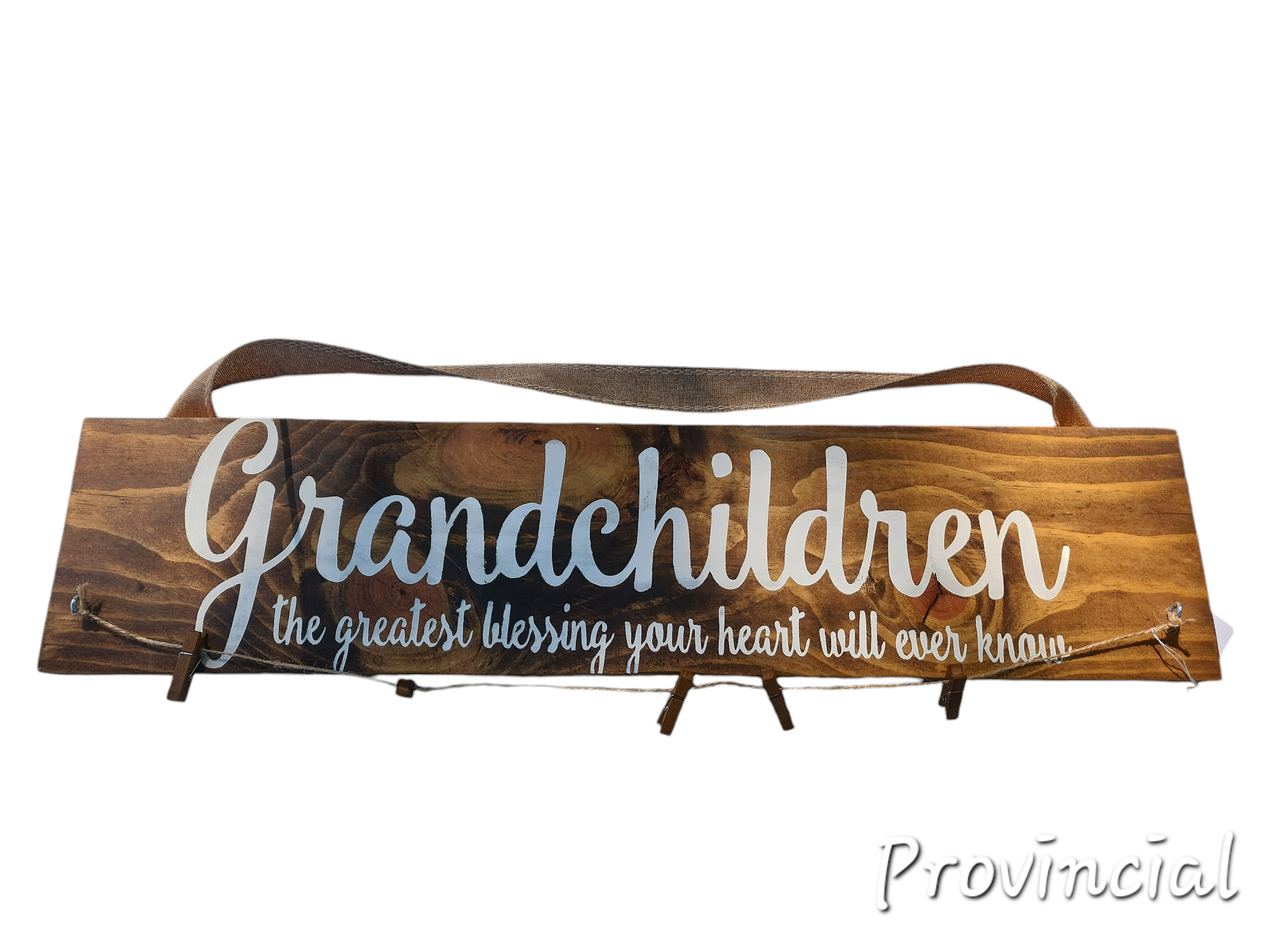 Grandchildren One of the Greatest Blessings You'll Ever Know Hanging Photo Sign