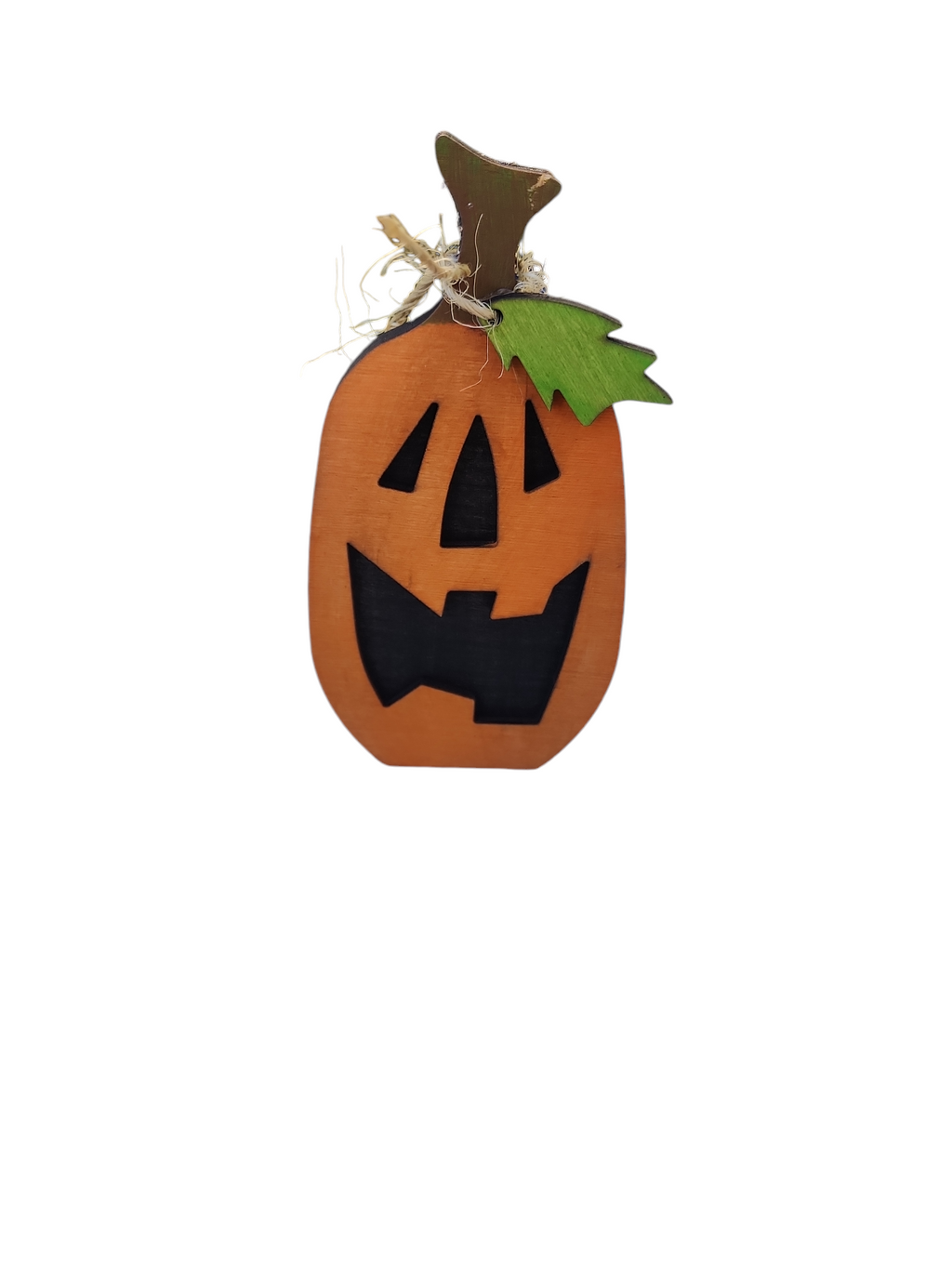 Jack-O-Lantern Wooden Shelf Sitter