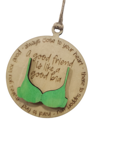 555 - Good Friend, Good Bra ornament