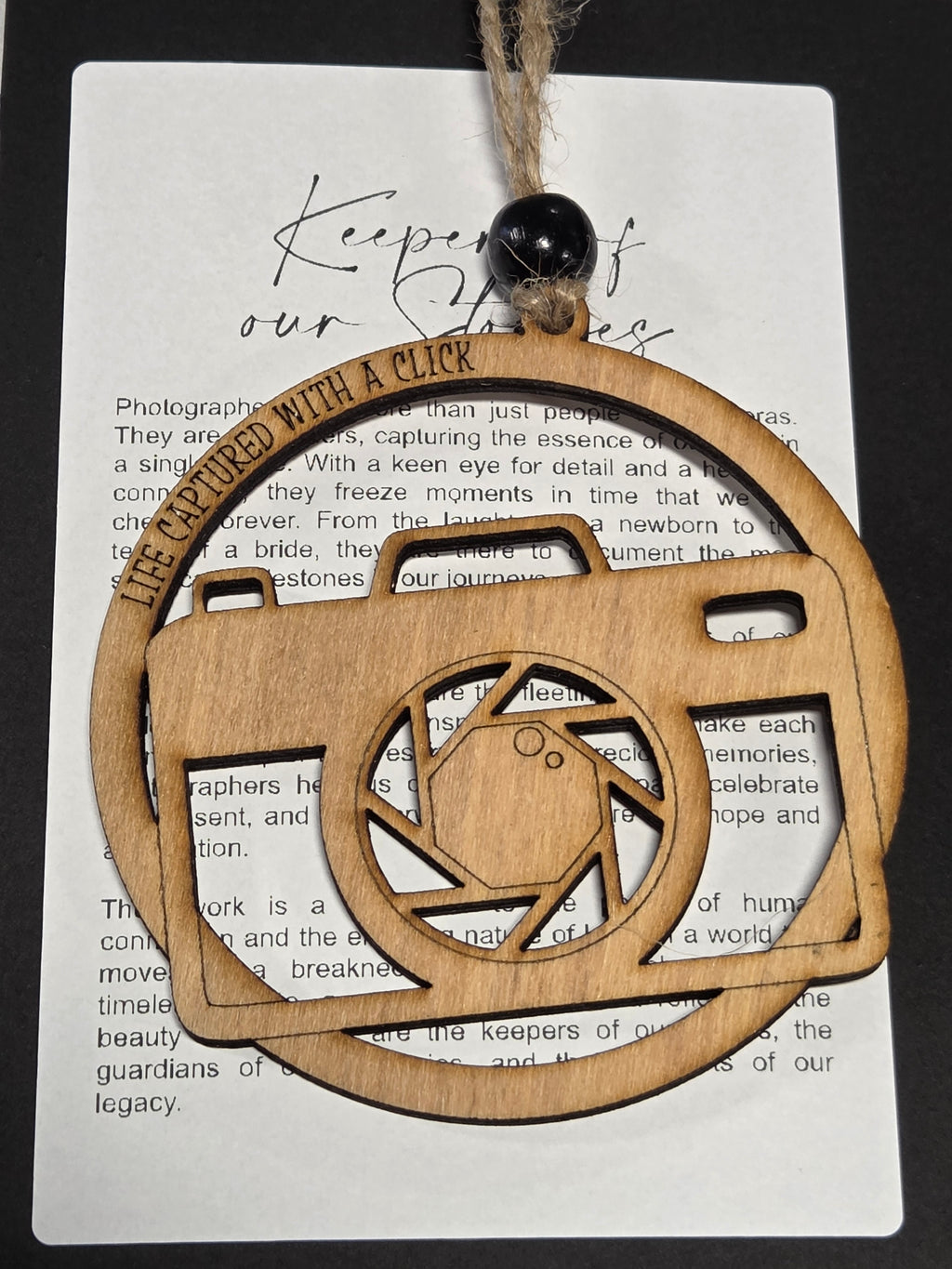 506 - Keepers of our Stories Photographer Storycard Ornament