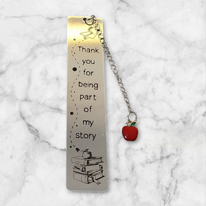 1026- Thank You For Being A Part of My Story Stainless Steel Bookmark