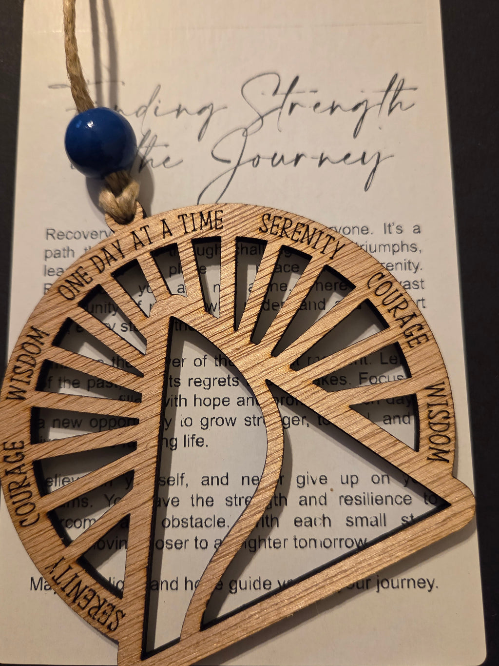 510- Finding Strength in the Journey Storycard Recovery Ornament