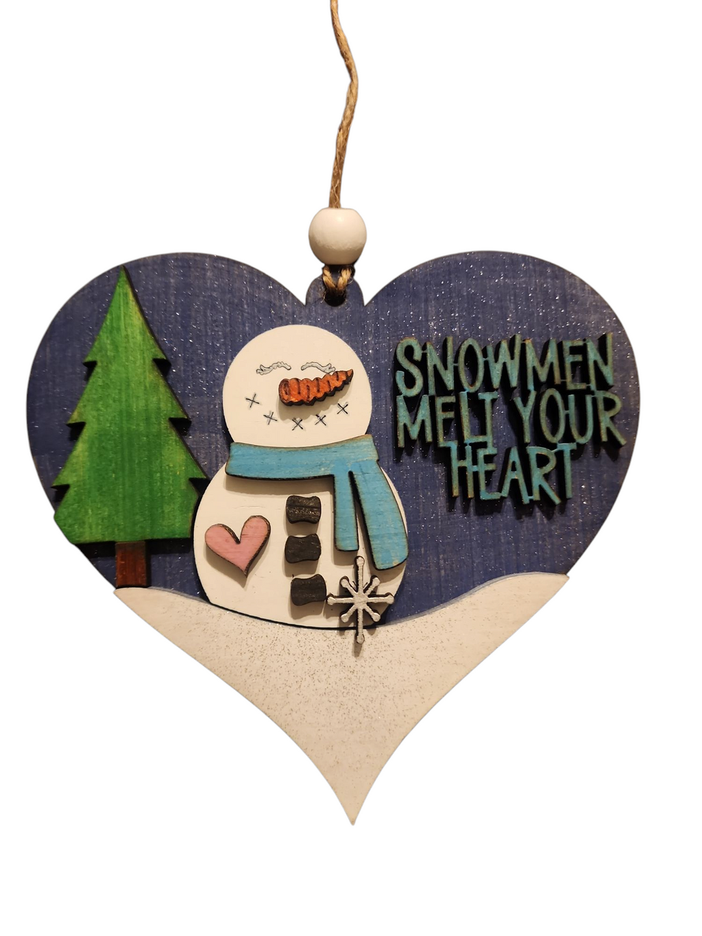 517 - Snowman Snowscape Ornament