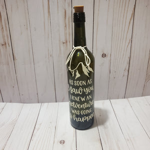 Adventures Seen Lighted Bottle
