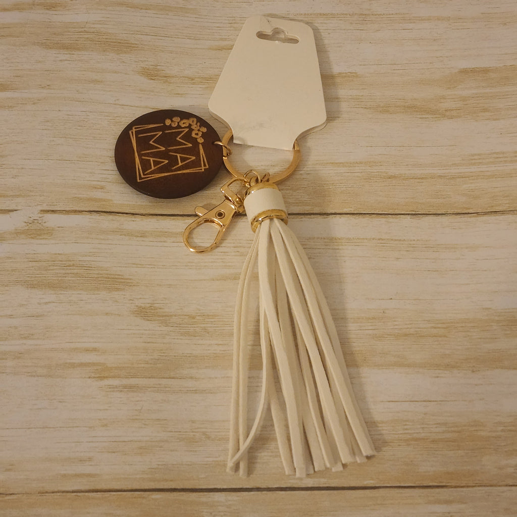 168 - Mama Wooden Tag Tassel