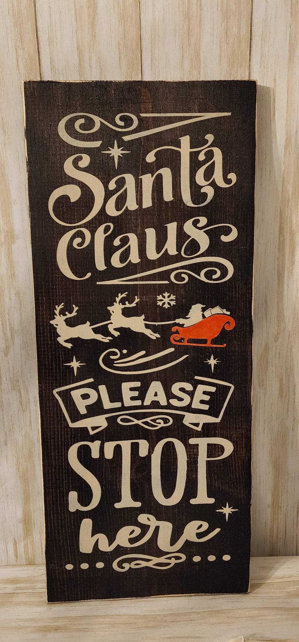 Santa Please Stop Here Leaner