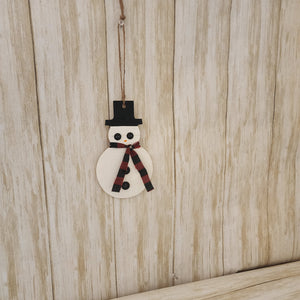 530 - Shiplap Snowman Ornament