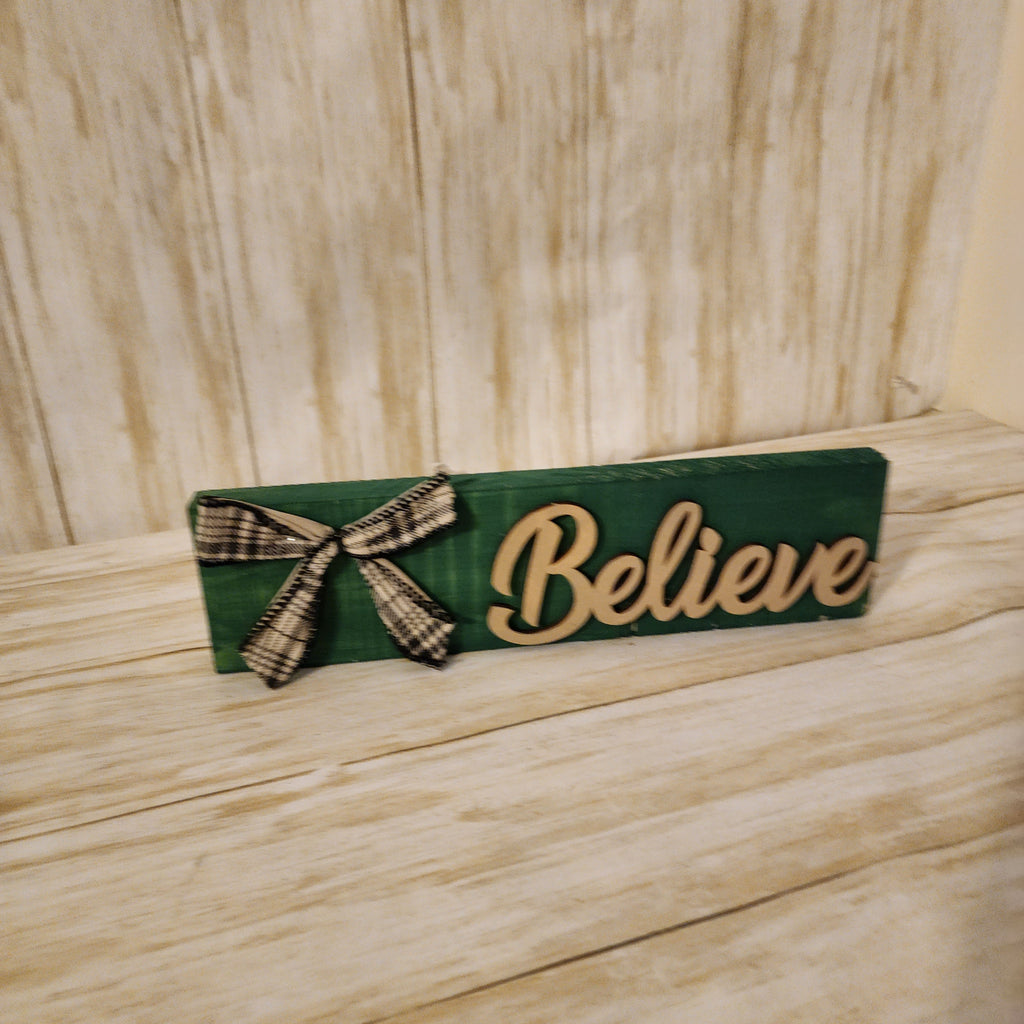 Believe Decor Block