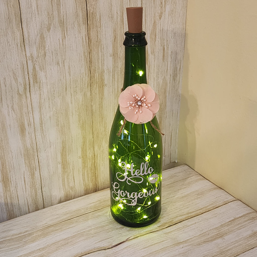 Hello Gorgeous Lighted Bottle