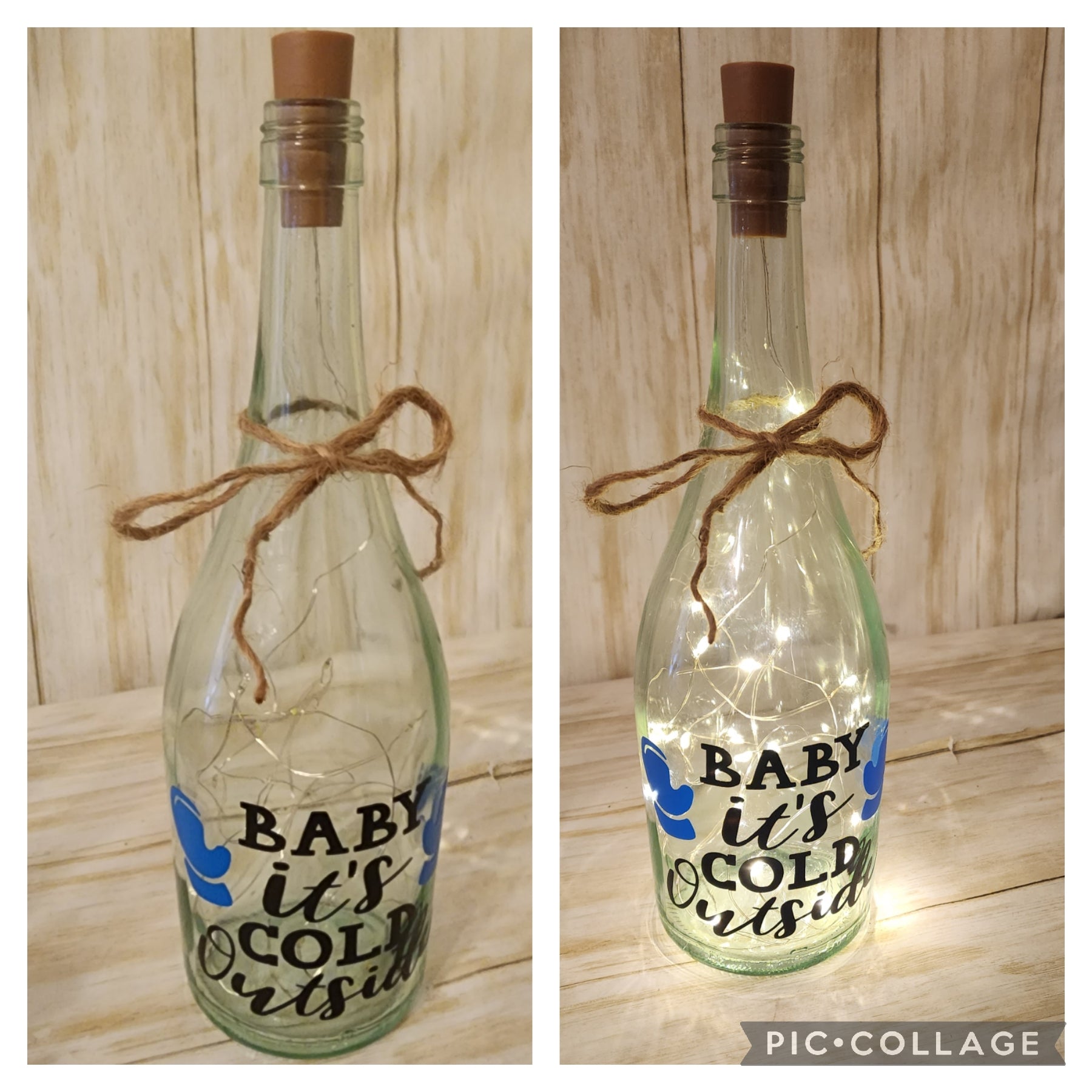 Baby It's Cold Outside Lighted Bottle